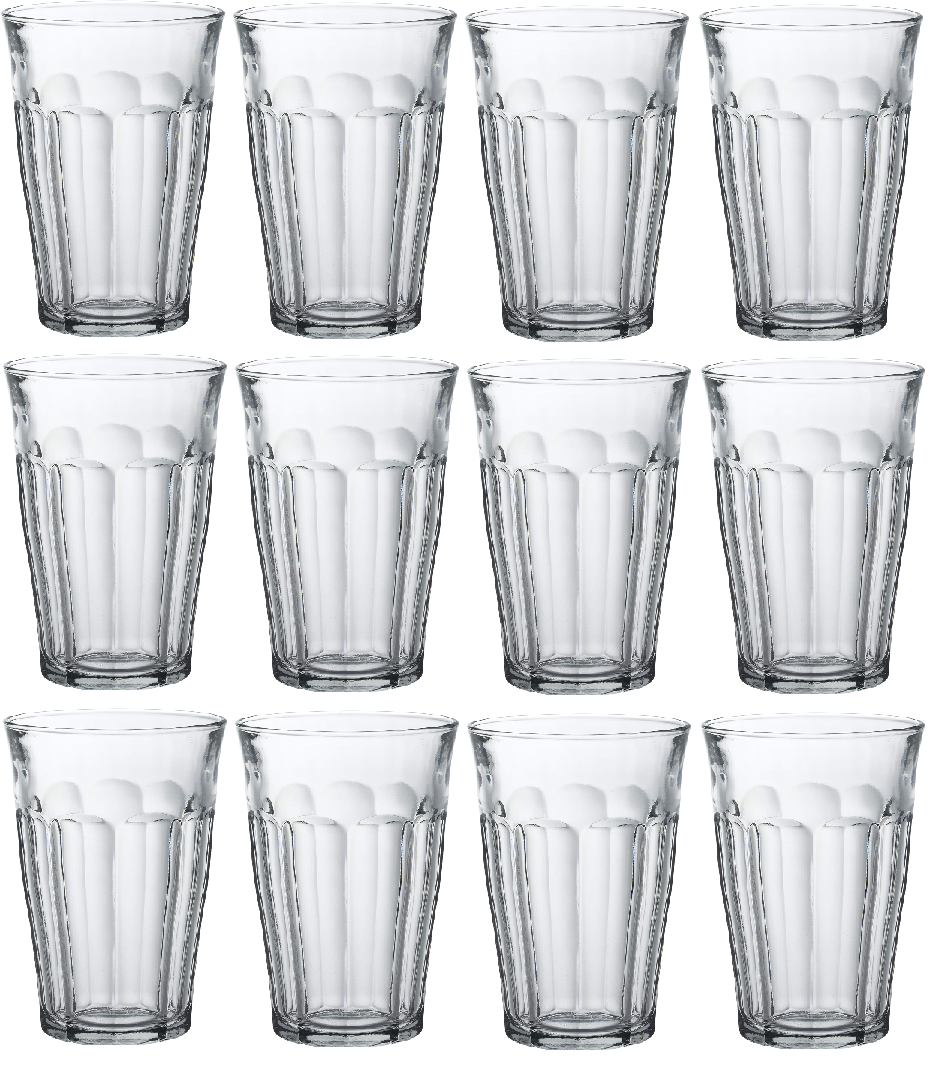 Duralex Picardie Clear Tumbler 12.62 oz Set of 12