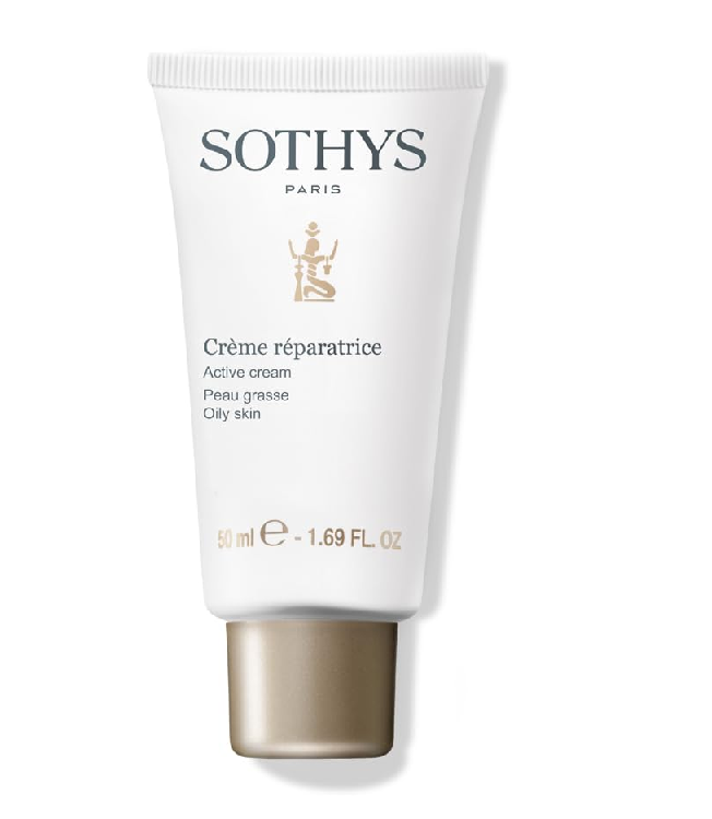 Sothys skincare cream tube on a white background